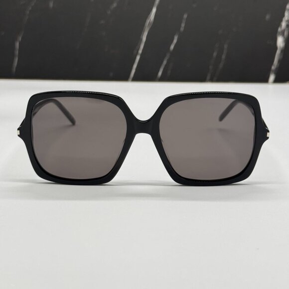 NEW SL591 001 SAINT LAURENT BLACK WOMEN SAINT LAURENT SUNGLASSES - Picture 3 of 10